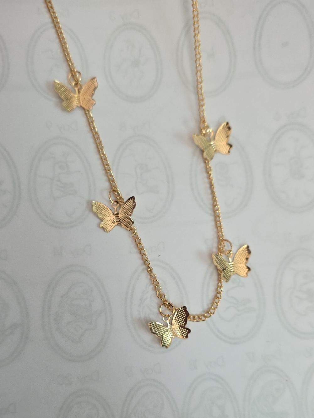 Gold Butterfly Charm Necklace for Women - Picture 7 of 7